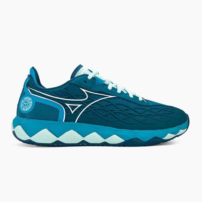 Buty do tenisa męskie Mizuno Wave Enforce Tour AC moroccan blue/white/bluejay 2