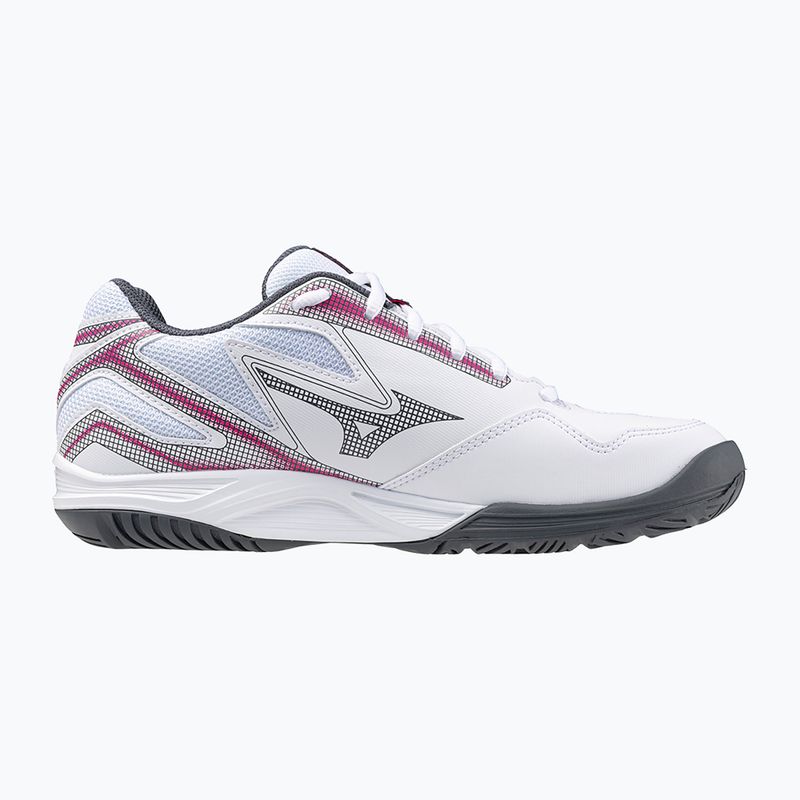 Buty do tenisa damskie Mizuno Break Shot 4 AC white / pink tetra / turbulence 9