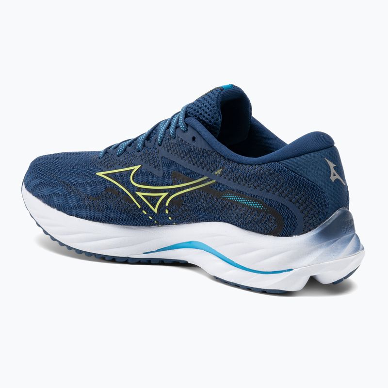 Buty do biegania męskie Mizuno Wave Rider 27 navy peony/sharp green/swim cap 3