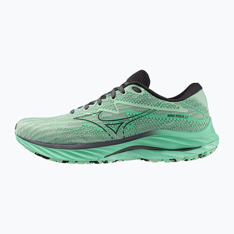 Buty do biegania męskie Mizuno Wave Rider 27 grayed jade/black oyster/jade cream 2