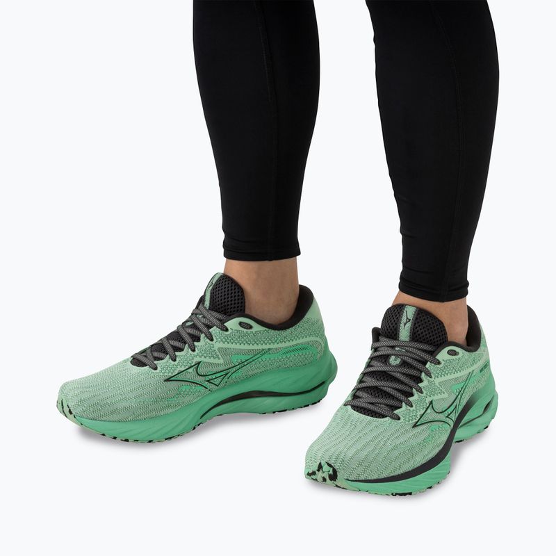 Buty do biegania męskie Mizuno Wave Rider 27 grayed jade/black oyster/jade cream 7