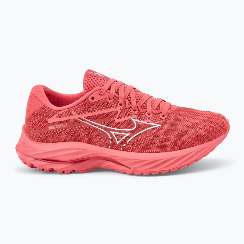 Buty do biegania Mizuno Wave Rider 27 dubarry/ white/ cranberry 2