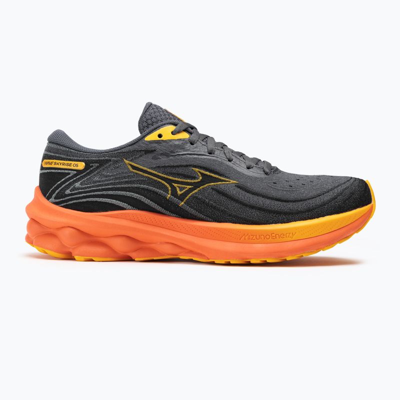 Buty do biegania męskie Mizuno Wave Skyrise 5 turbolence/ citrus/nasturtium 2