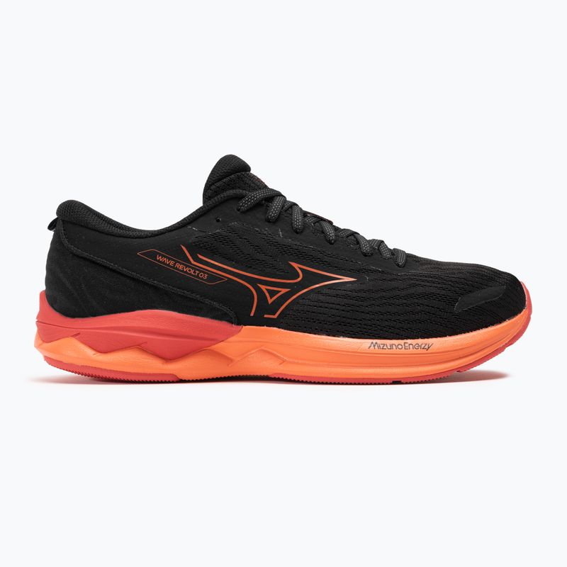 Buty do biegania męskie Mizuno Wave Revolt 3 black/nasturtium/cayenne 2