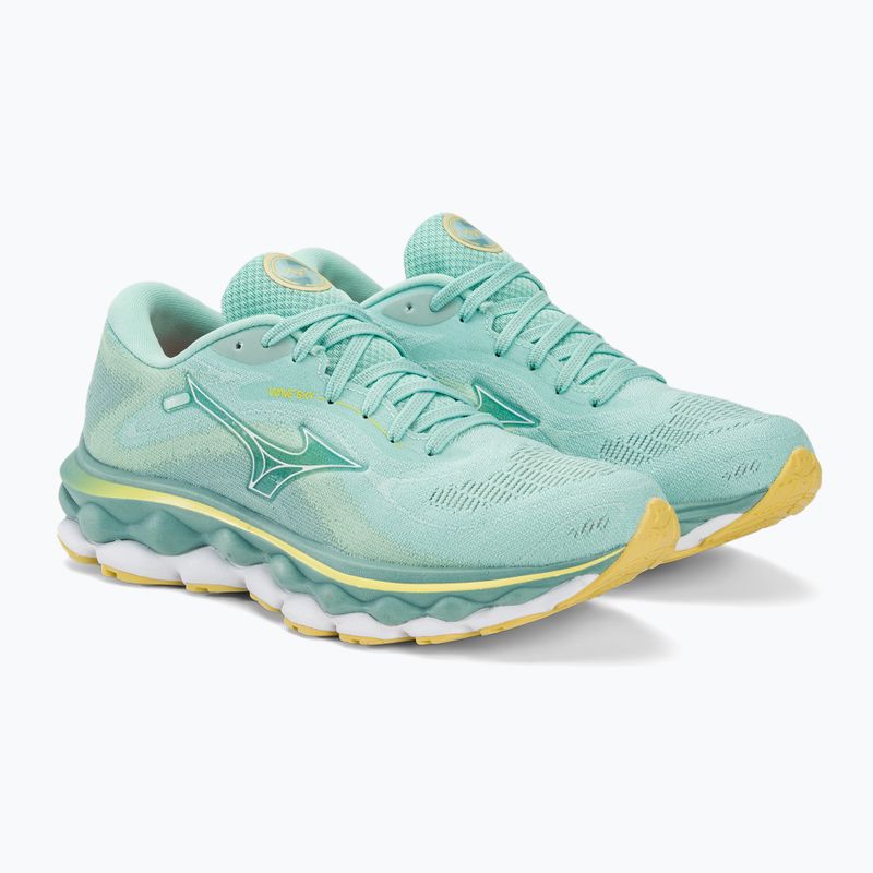 Buty do biegania damskie Mizuno Wave Sky 7 eggshell blue/white/sunshine 5