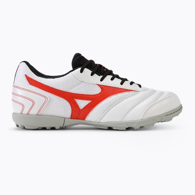 Buty piłkarskie dziecięce Mizuno MRL Sala Club TF Jr white/radiant red 2