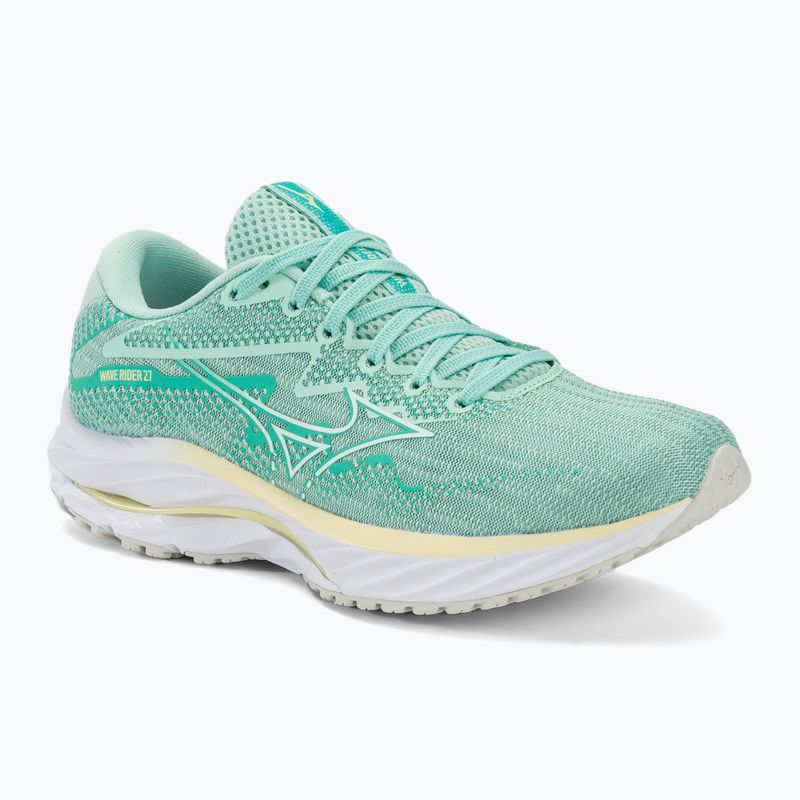 Buty do biegania damskie Mizuno Wave Rider 27 eggshell blue/white/anise flower