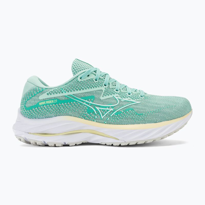 Buty do biegania damskie Mizuno Wave Rider 27 eggshell blue/white/anise flower 2