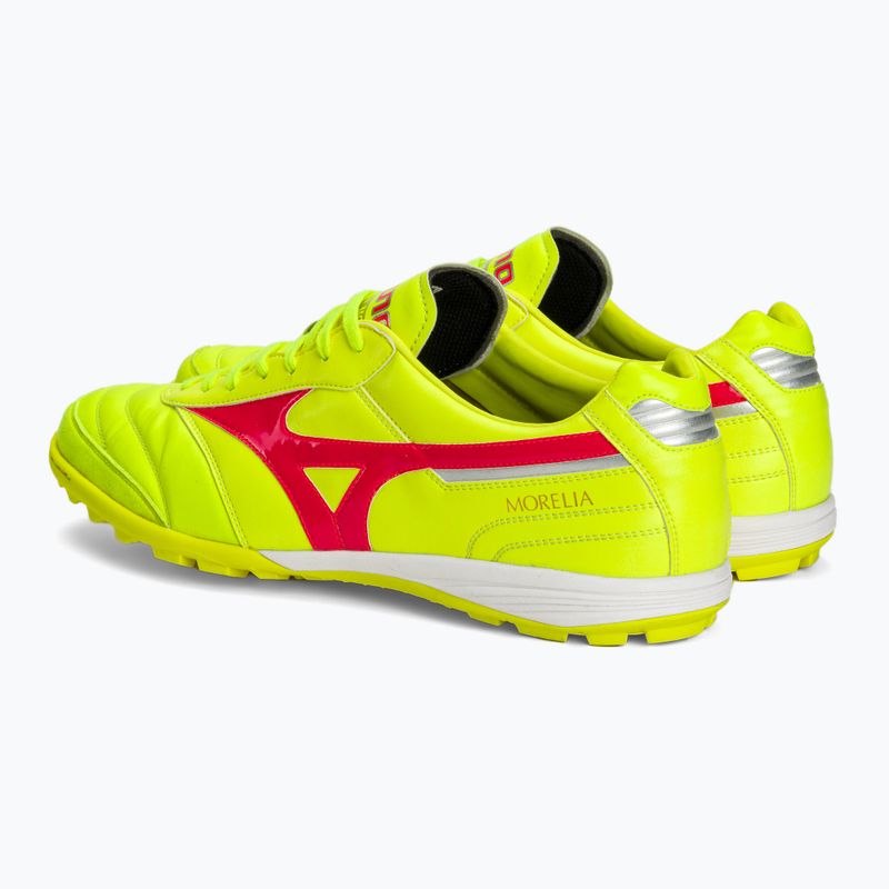 Buty piłkarskie Mizuno Morelia Sala Elite TF safety yellow/fiery coral 2/galaxy silver 4