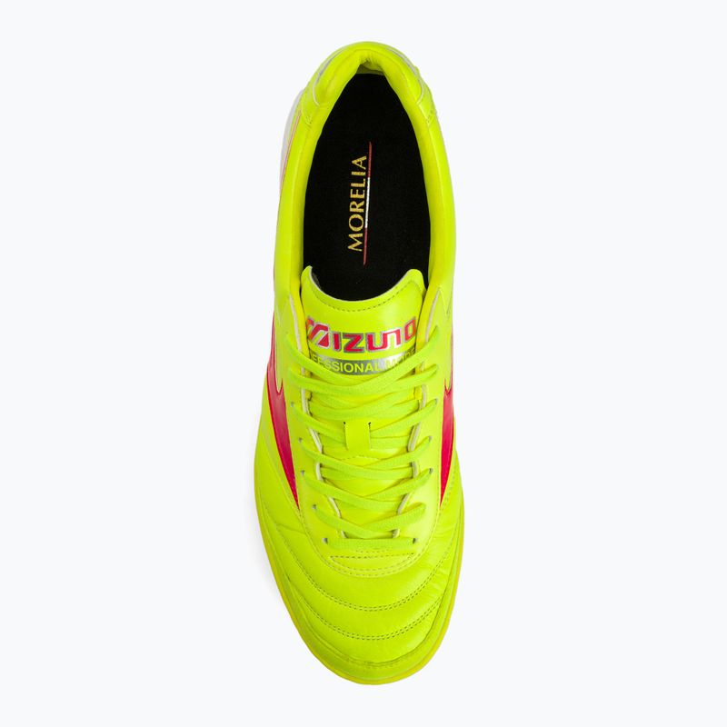 Buty piłkarskie Mizuno Morelia Sala Elite TF safety yellow/fiery coral 2/galaxy silver 7
