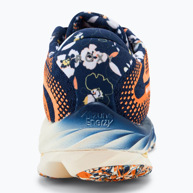 Buty do biegania damskie Mizuno Wave Rider 27 Roxy naval academy/ white/ peach fuzz 6