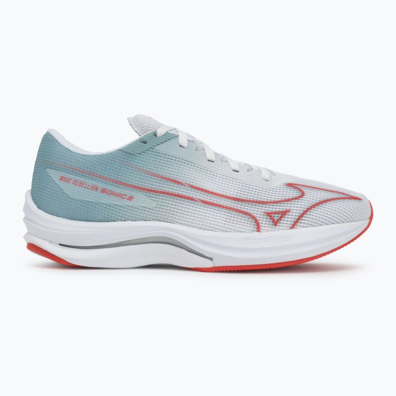 Buty do biegania damskie Mizuno Wave Rebellion Sonic 2 river white/cayenne/gray mist 2