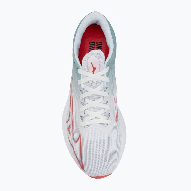 Buty do biegania damskie Mizuno Wave Rebellion Sonic 2 river white/cayenne/gray mist 5