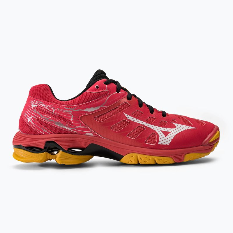 Buty do siatkówki Mizuno Wave Voltage radiant red/white/carrot curl 2