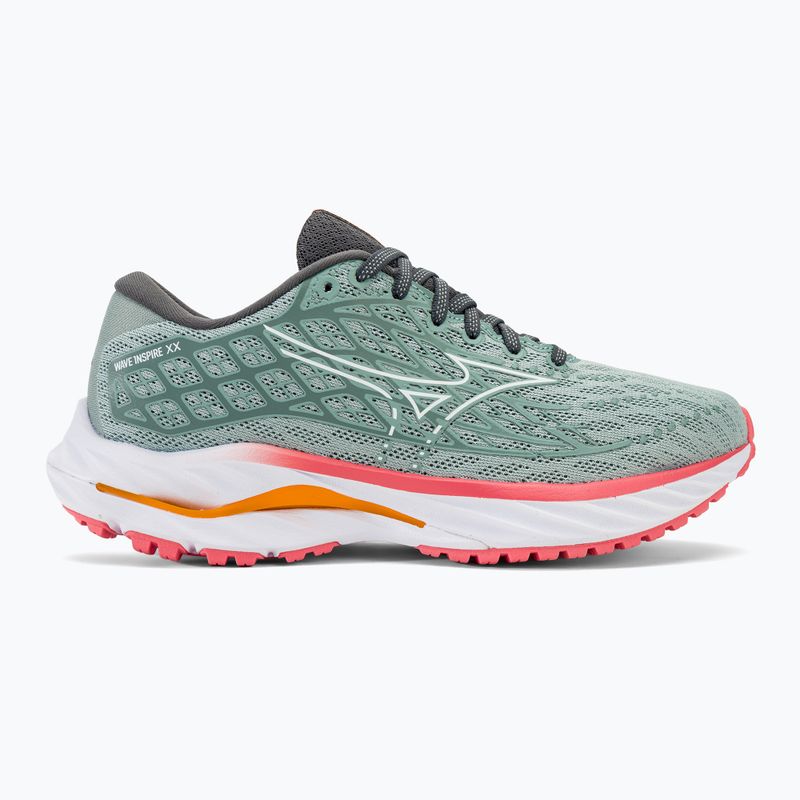 Buty do biegania damskie Mizuno Wave Inspire 20 gray mist/white/dubarry 2