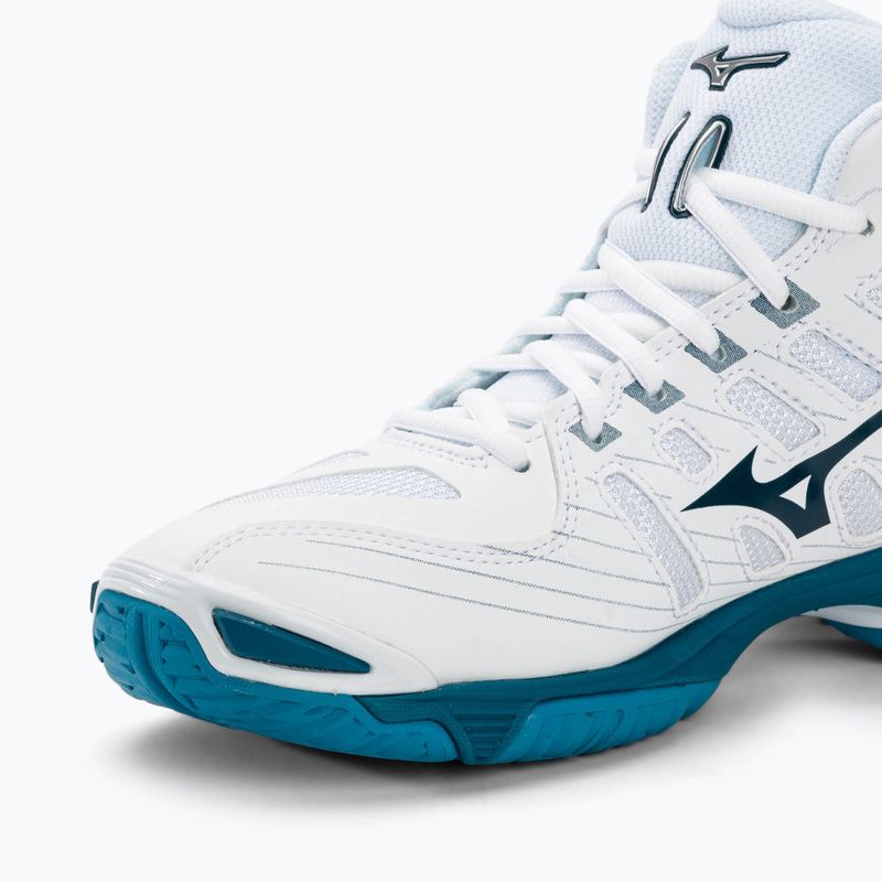 Buty do siatkówki Mizuno Wave Voltage Mid white/sailor blue/silver 7