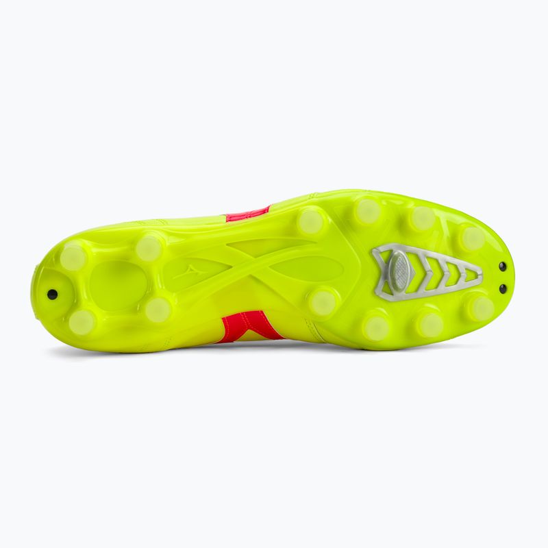 Buty piłkarskie Mizuno Morelia II Pro MD safety yellow/fiery coral 2/galaxy silver 5