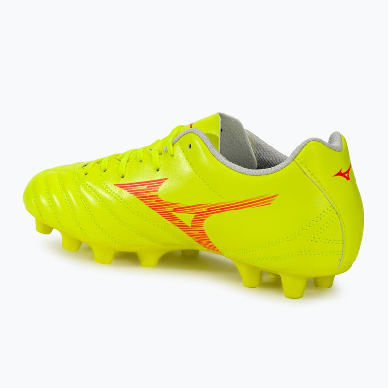 Buty piłkarskie Mizuno Monarcida Neo III Select MD safety yellow/fiery coral 2 3
