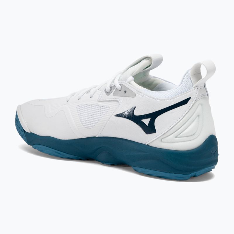 Buty do siatkówki męskie Mizuno Wave Momentum 3 white/sailor blue/silver 3