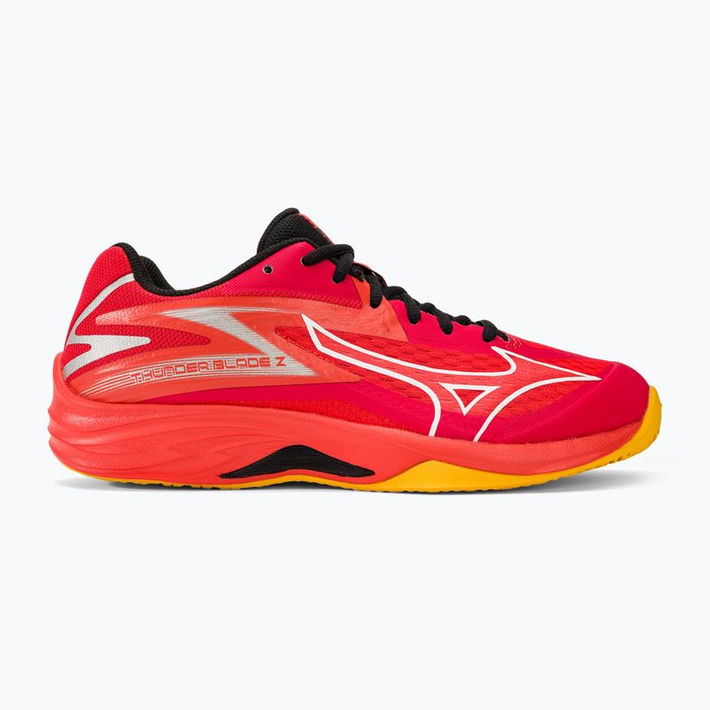 Buty do siatkówki Mizuno Thunder Blade Z radiant red/white/carrot curl 2