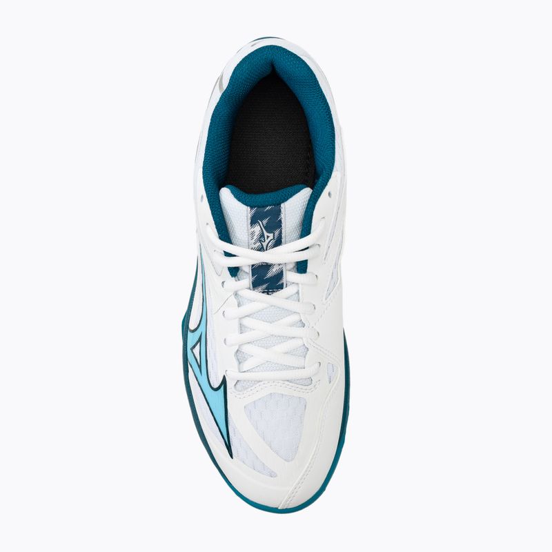 Buty do siatkówki męskie Mizuno Thunder Blade Z white/sailor blue/silver 5