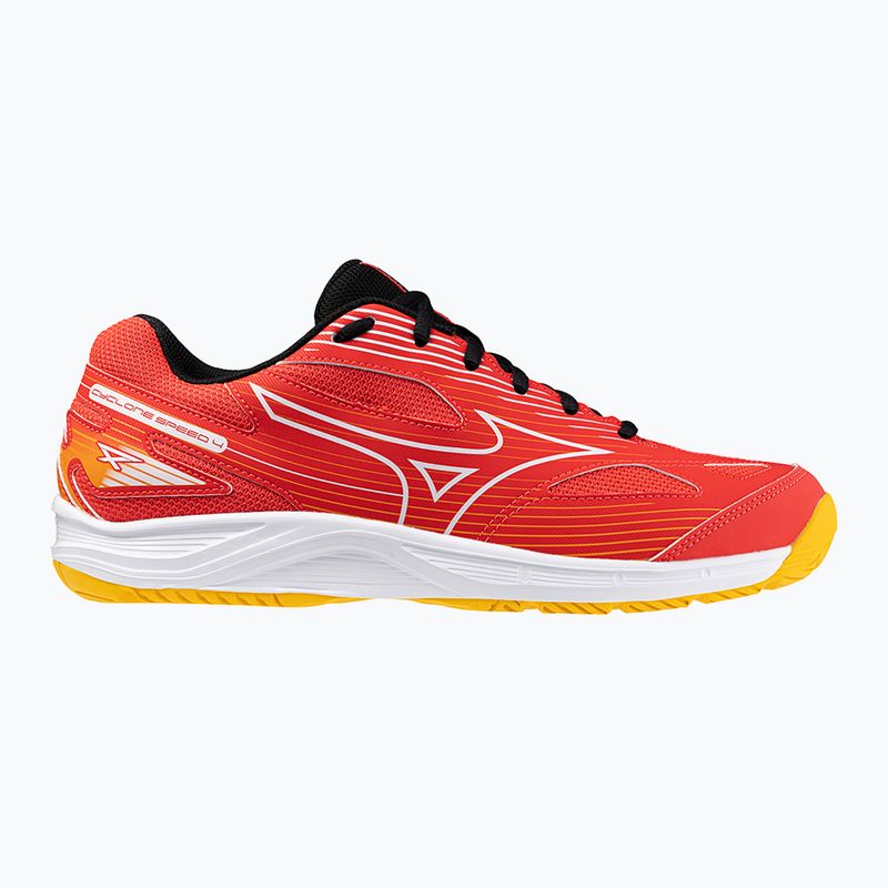 Buty do siatkówki Mizuno Cyclone Speed 4 radiant red/white/carrot curl 8