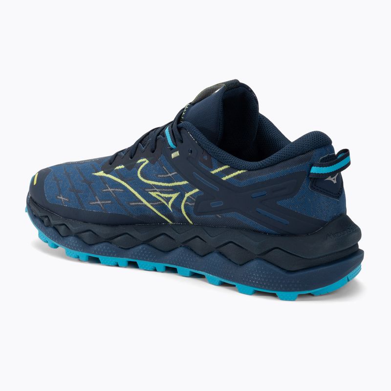 Buty do biegania męskie Mizuno Wave Mujin 10 dress blues/sharp green/swim cap 3