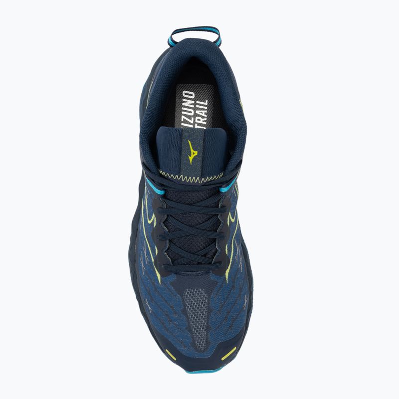Buty do biegania męskie Mizuno Wave Mujin 10 dress blues/sharp green/swim cap 5
