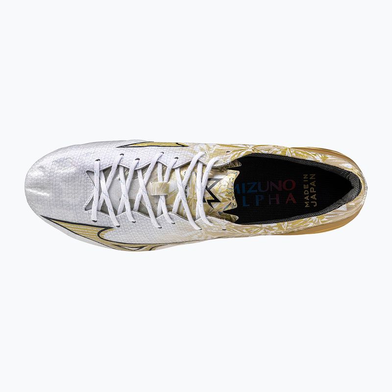 Buty piłkarskie Mizuno Αlpha Japan Md white/ge gold/black 10