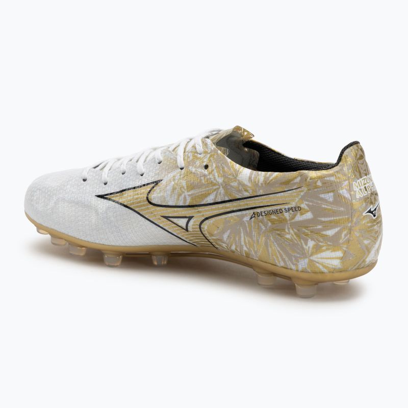 Buty piłkarskie męskie Mizuno Alpha Japan AG white/ge gold/black 3