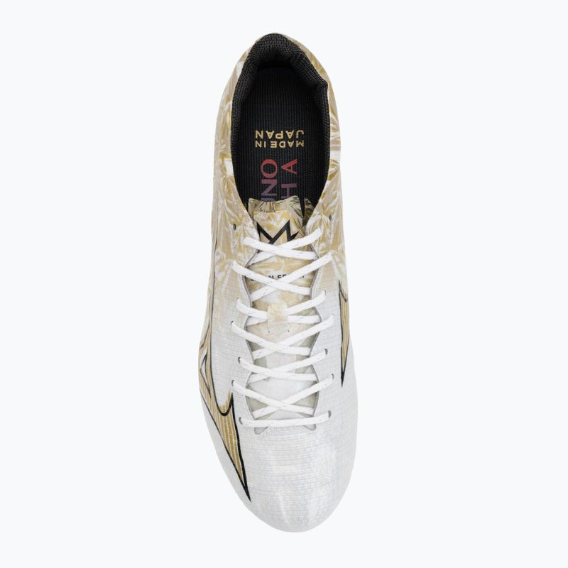 Buty piłkarskie męskie Mizuno Alpha Japan AG white/ge gold/black 5