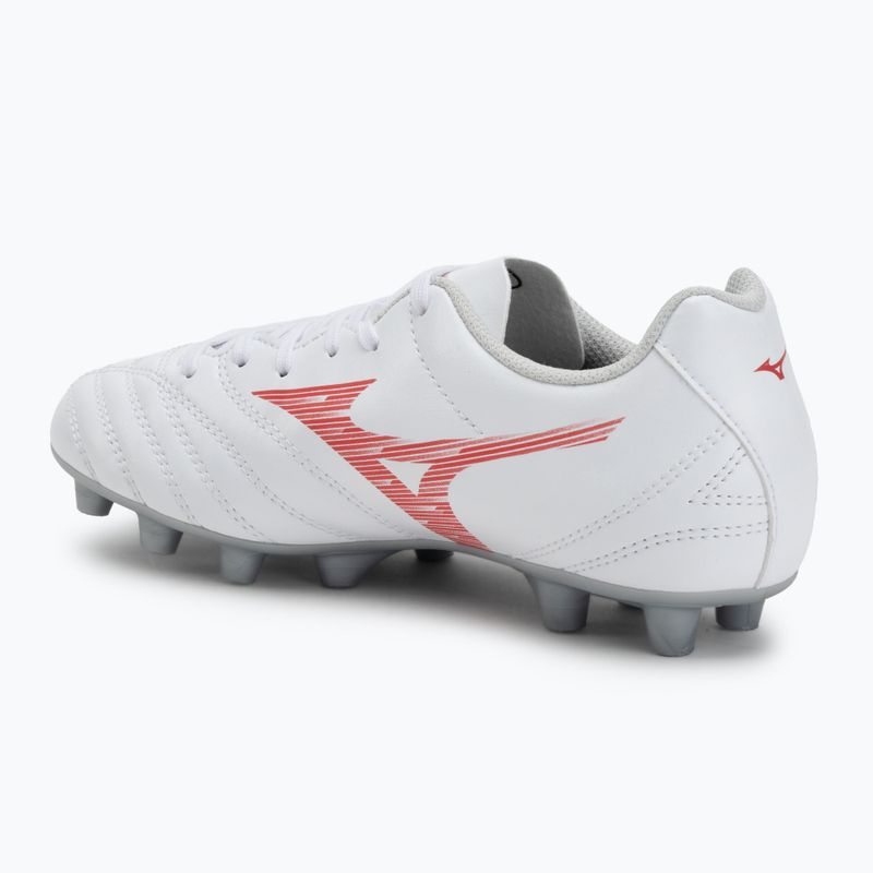 Buty piłkarskie dziecięce Mizuno Monarcida Neo III Select Jr MD white/radiant red 3