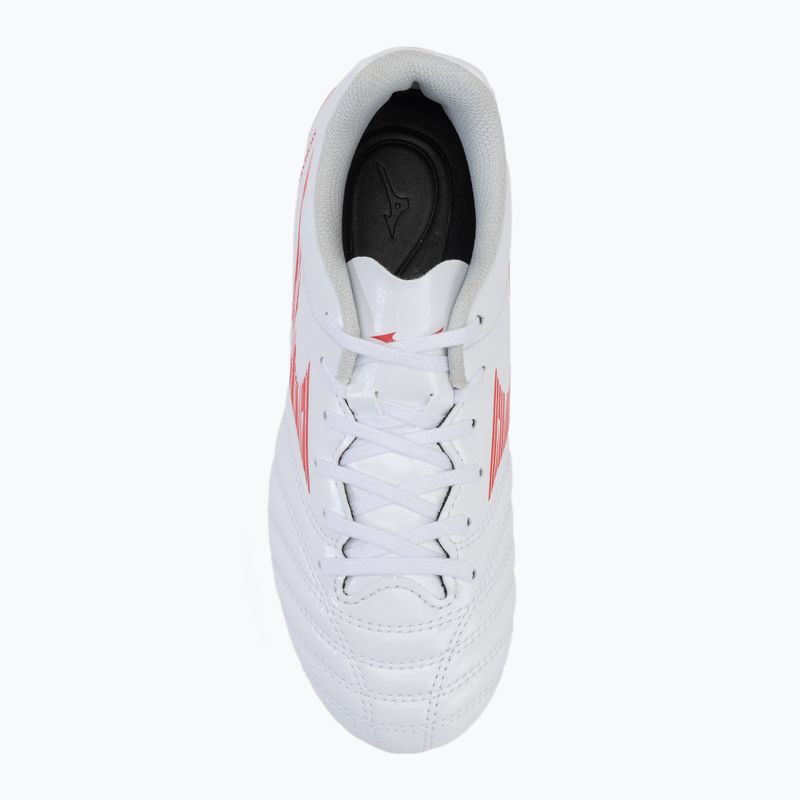Buty piłkarskie dziecięce Mizuno Monarcida Neo III Select AG white/radiant red 5