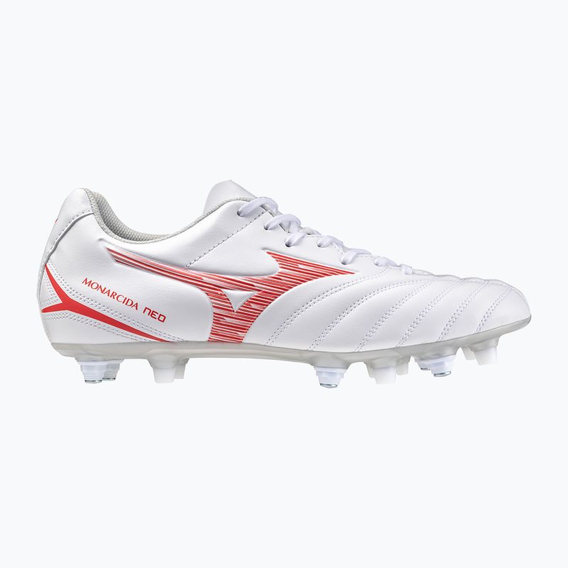 Buty piłkarskie Mizuno Monarcida Neo III Select Mix white/radiant red 8