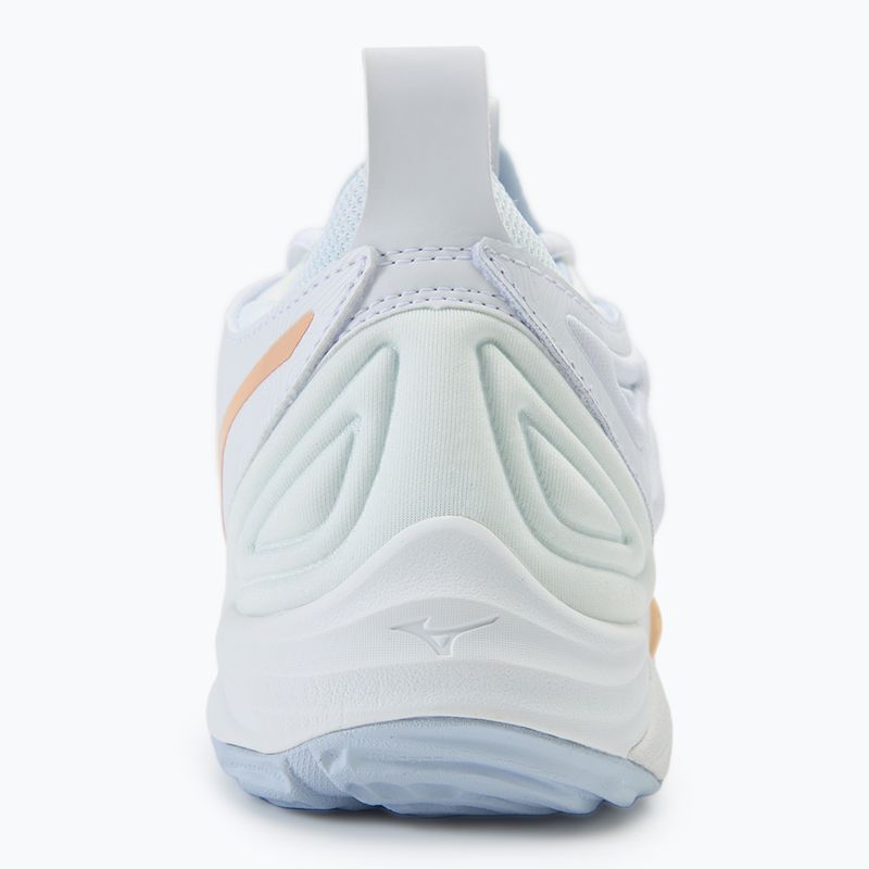 Buty do siatkówki damskie Mizuno Wave Momentum 3 white/ navy peony/ peach parfait 6