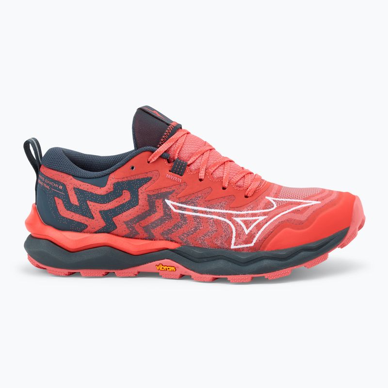 Buty do biegania damskie Mizuno Wave Daichi 8 hot coral/ white/ turbulence 2