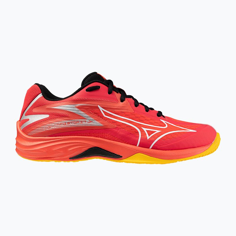 Buty do siatkówki dziecięce Mizuno Lightning Star Z7 radiant red/white/carrot curl 8