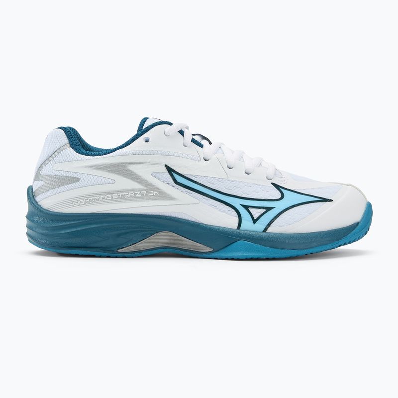 Buty do siatkówki dziecięce Mizuno Lightning Star Z7 white/sailor blue/silver 2