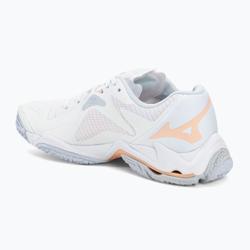 Buty do siatkówki damskie Mizuno Wave Lightning Z8 white/ navy peony/ peach parfait 3