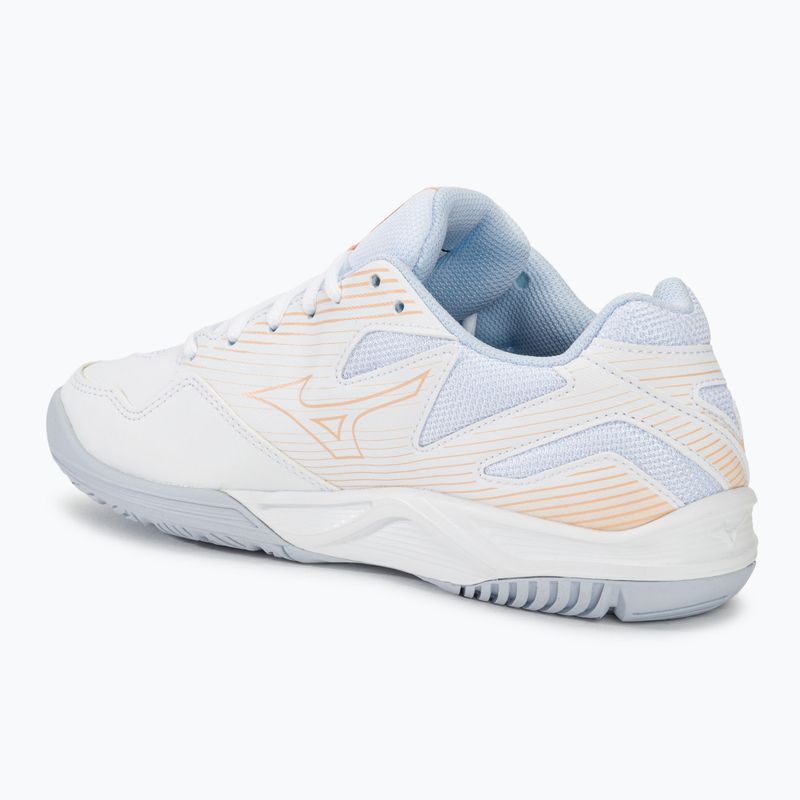 Buty do siatkówki Mizuno Cyclone Speed 4 white/peach parfait/halogen blue 3