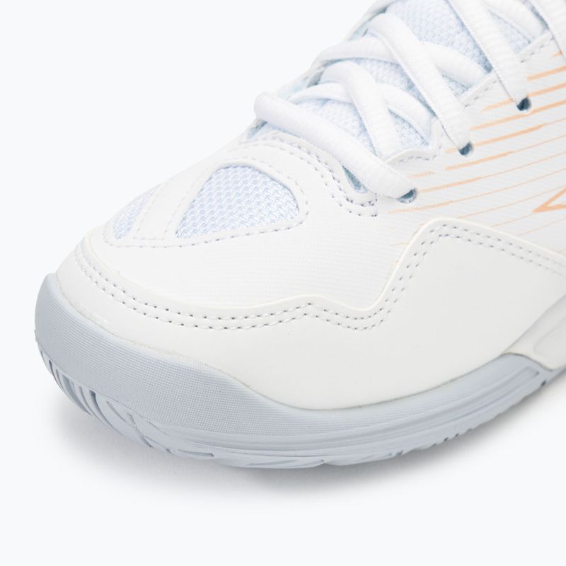 Buty do siatkówki Mizuno Cyclone Speed 4 white/peach parfait/halogen blue 7