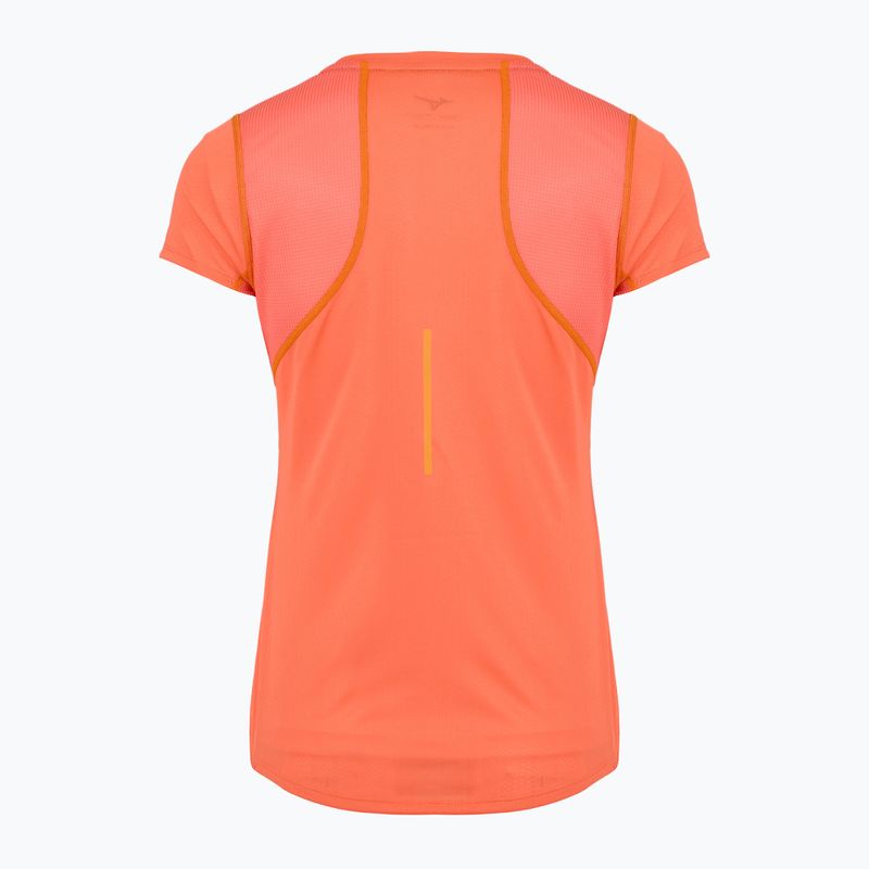 Koszulka do biegania damska Mizuno DryAeroFlow Tee nasturtium 2