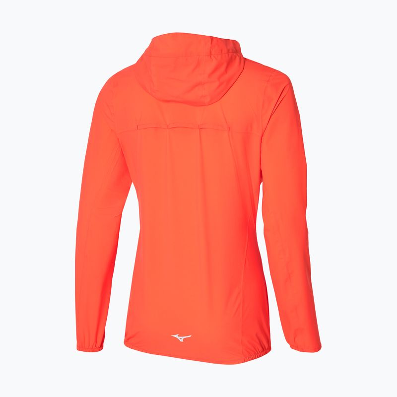 Kurtka do biegania damska Mizuno Waterproof 20K ER nasturtium 2