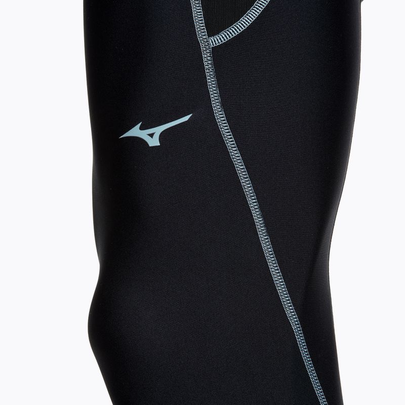 Legginsy do biegania męskie Mizuno BG3000 Long black/ aquifer 5