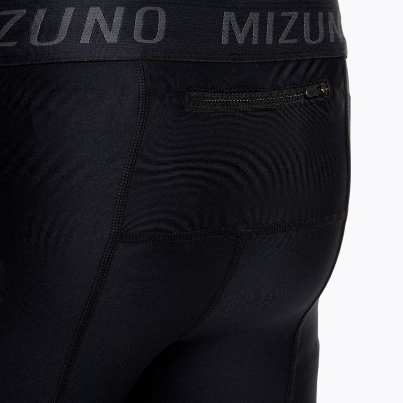 Legginsy do biegania męskie Mizuno BG3000 Long black/ aquifer 6