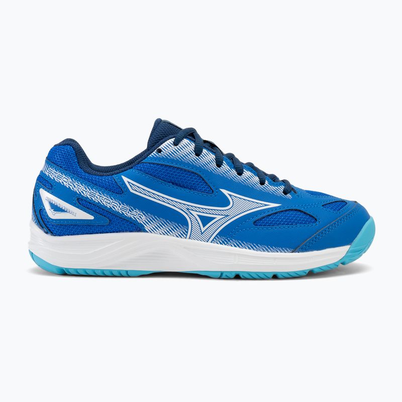 Buty do piłki ręcznej dzieciięce Mizuno Stealth Star 2 Jr mugen blue/white/estate blue 2