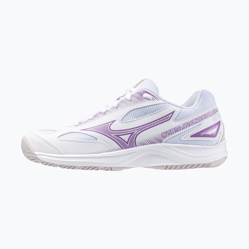 Buty do piłki ręcznej dziecięce Mizuno Stealth Star 2 Jr white/patrician purple/quince 8