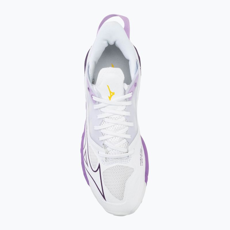 Buty do piłki ręcznej damskie Mizuno Wave Mirage 5 white/patrician purple/quince 5