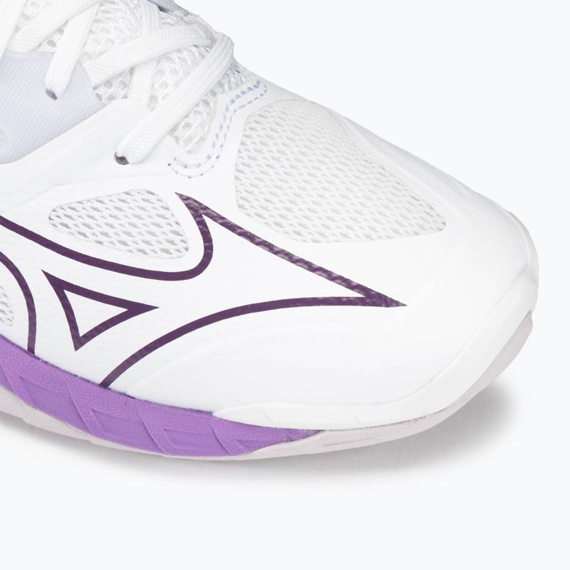 Buty do piłki ręcznej damskie Mizuno Wave Mirage 5 white/patrician purple/quince 7