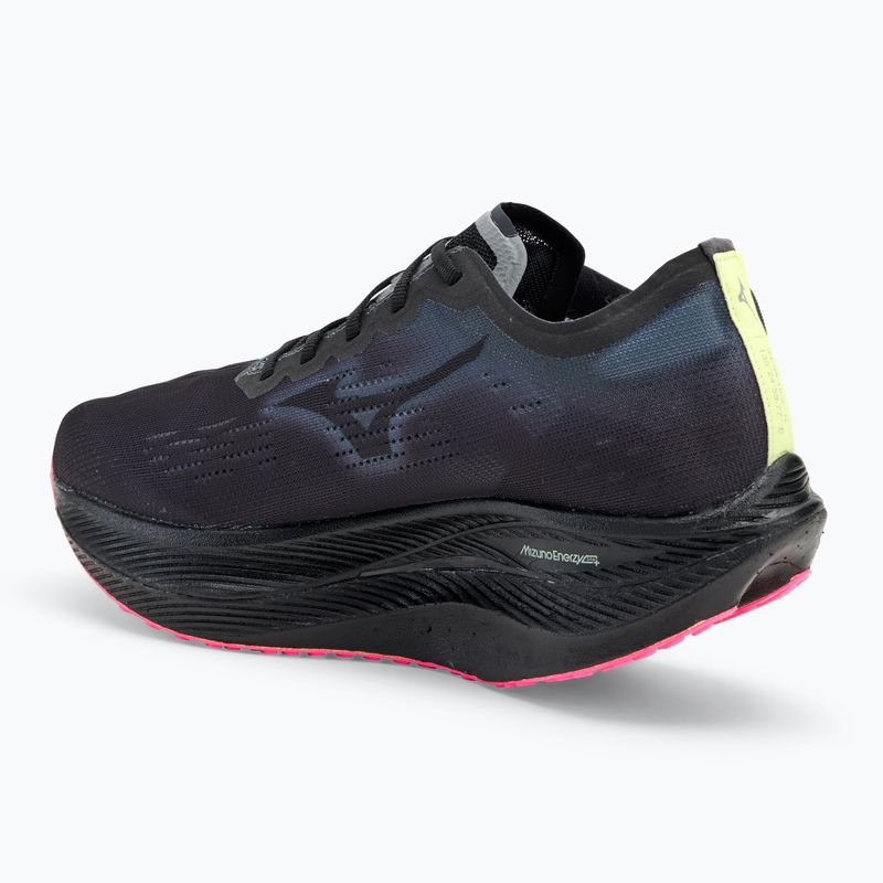 Buty do biegania męskie Mizuno Wave Rebellion Pro 2 black/silver/pink tetra 3